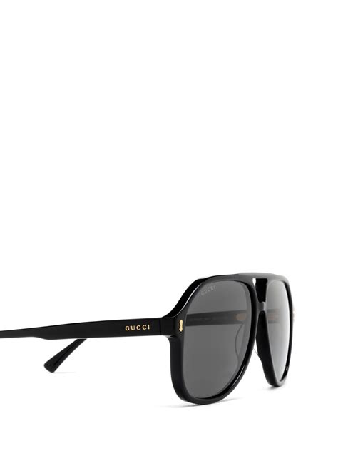 Gucci GG1042S 60 Grey & Black Sunglasses.